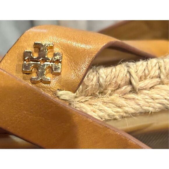 Tory Burch Awning Stripe Canvas Espadrille Sandal Size 7 - Picture 8 of 8